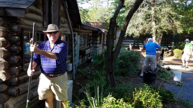 Garden Clean Up at the Cabin