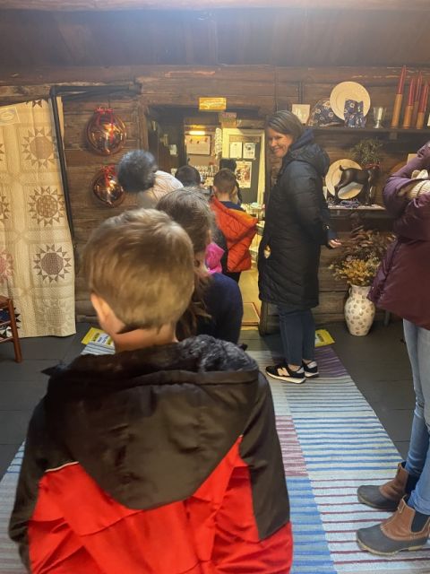 Children Visit the Cabin