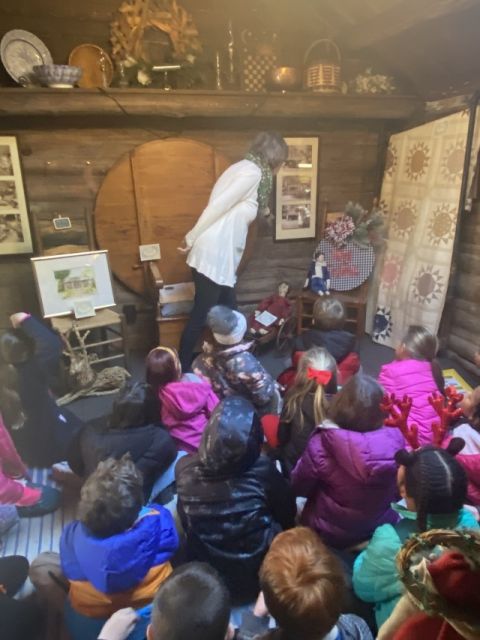Children Visit the Cabin